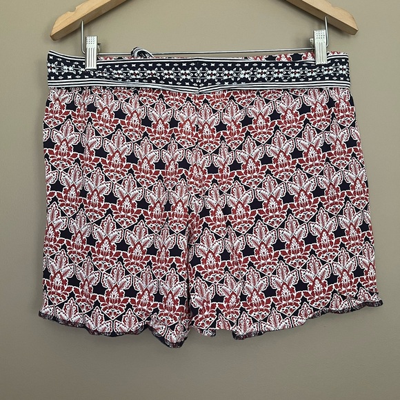 {LOFT} Floral Pull-On Shorts with Tie Waist - Womens 6 - Picture 4 of 10